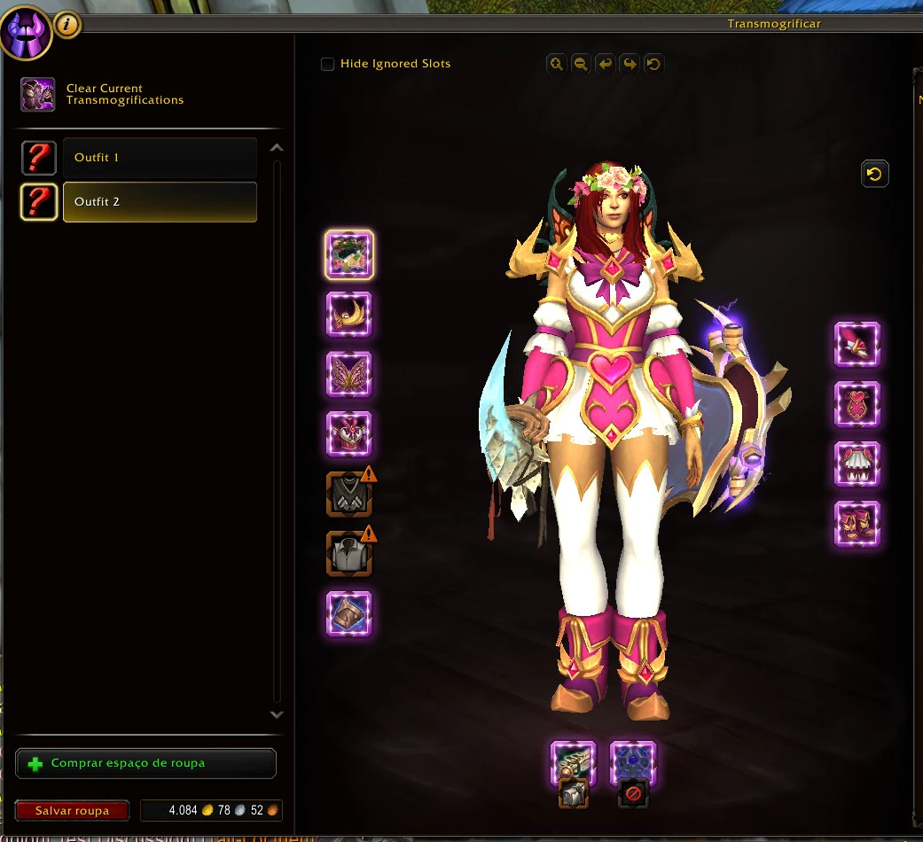 teste de transmog em World of Warcraft Midnight 001