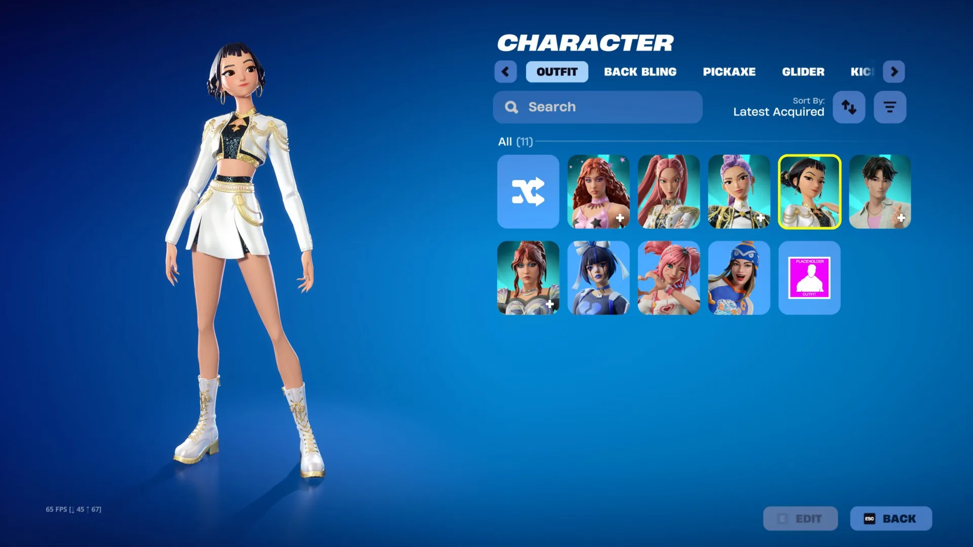 Fortnite Golden Zoey 001