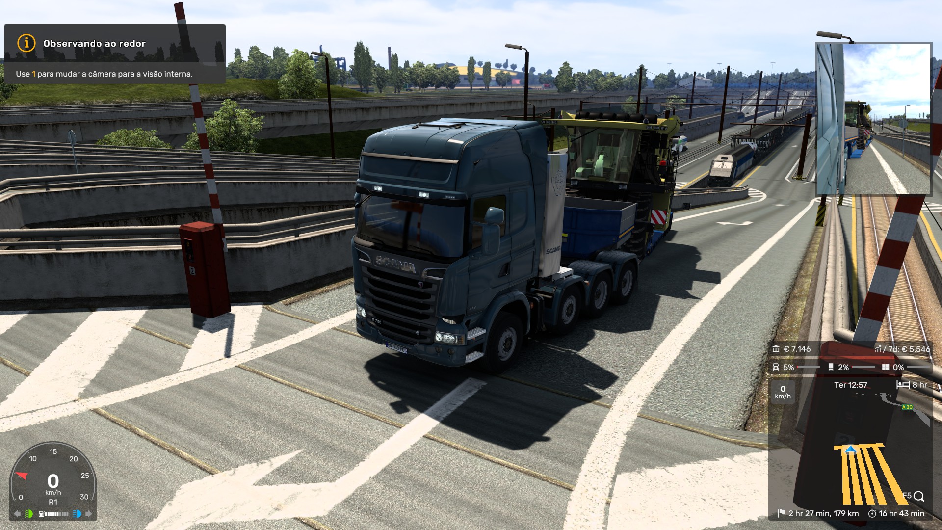 Progressão de Euro Truck Simulator: os primeiros trabalhos, jogando ...