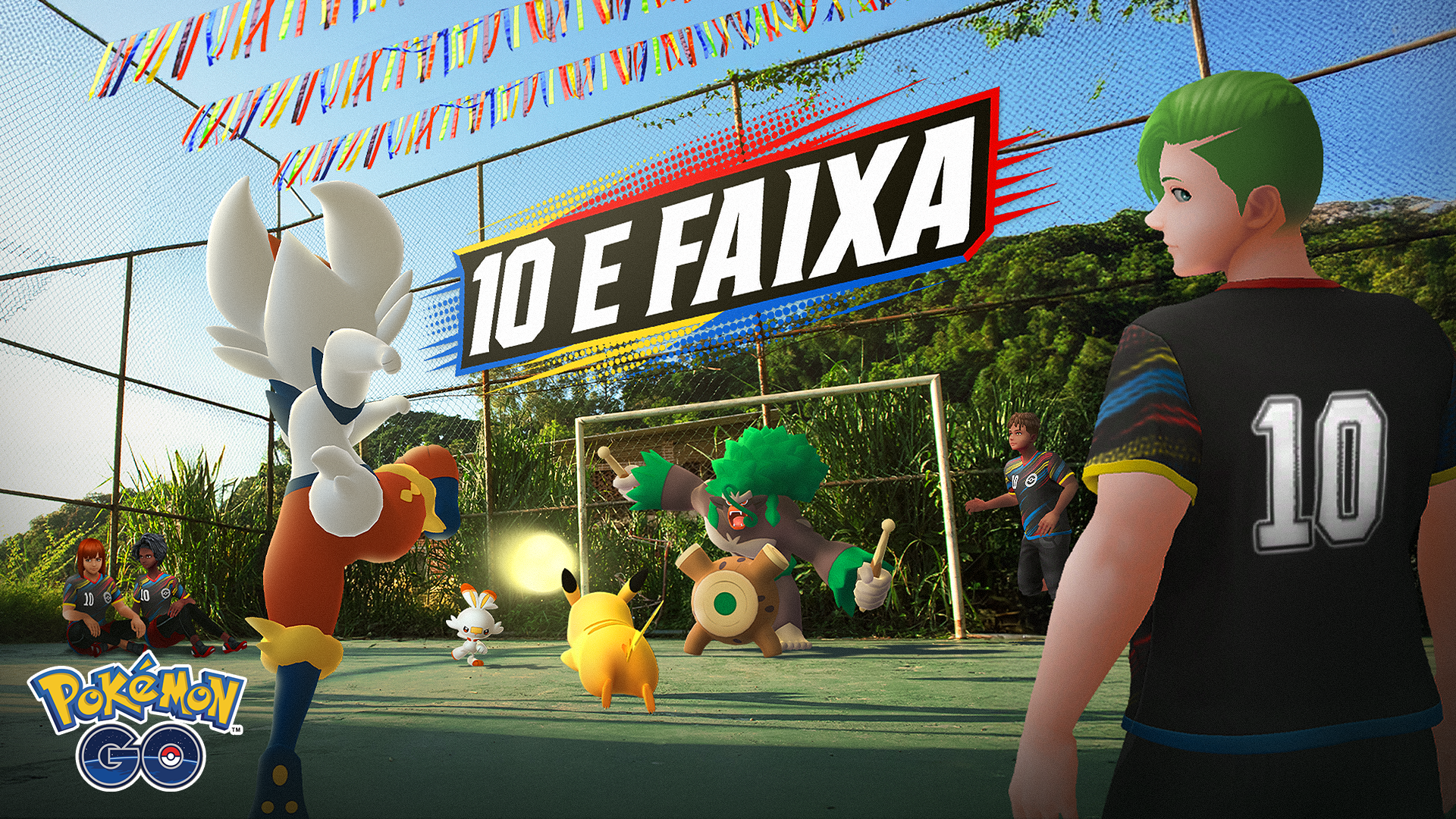 10 e Faixa Event Pokémon GO with exclusive soccer jersey 10 e Faixa Event Pokémon GO with exclusive soccer jersey