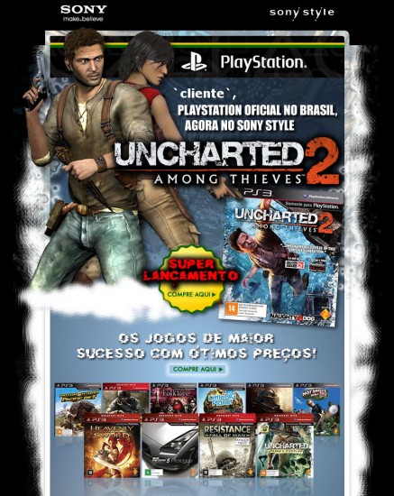 Uncharted 2 no Brasil